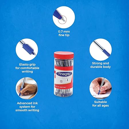 Ball Pen Set - Pack of 25 (Blue) - Image 3